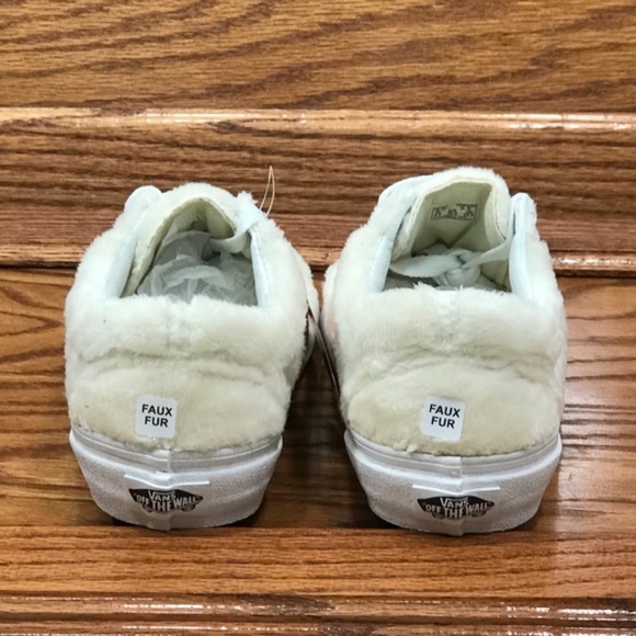 Vans Old‎ Skool Sherpa Turtledove Blanc De Blanc Shoes - Picture 6 of 7